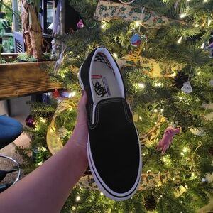 Vans Black Pop Cush Slip-On Sneakers